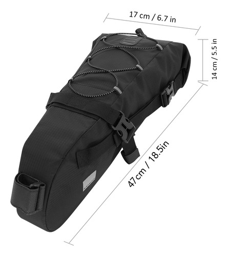 Alforja Impermeable Para Almacenamiento, Reflectante, Soport