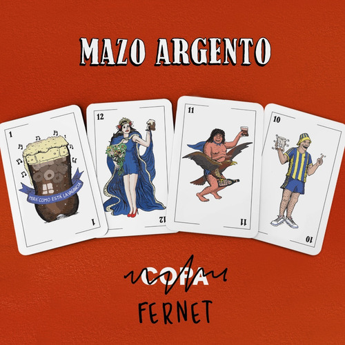 Cartas Mazo Argento Naipes Argentinos Juego Previa Poppular