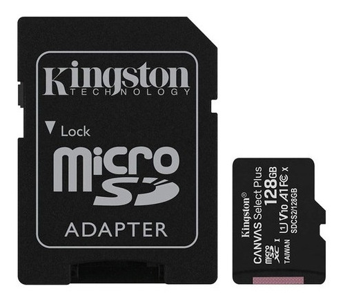 Tarjeta Microsd Xc 128gb Canvas Select Plus C/adapt Kingston