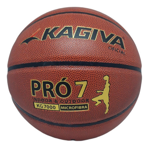 Bola De Basquete Kagiva Pro 7 Cor Marrom