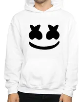 Comprar Sweater Marshmello Con Capucha Estampado Algodón Unicolor