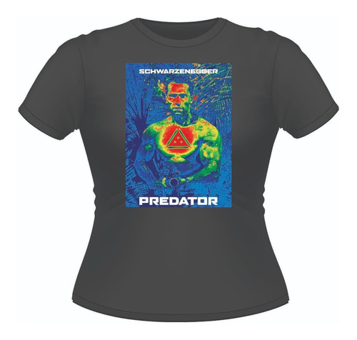 Polera Mujer Algodon Premium Predator Pelicula Arnold