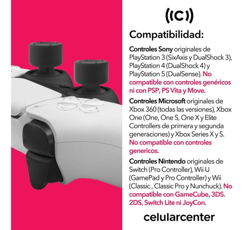 Pack Thumbs Grandes Xbox One Series X S Ps5 Ps4 Gomas Altas