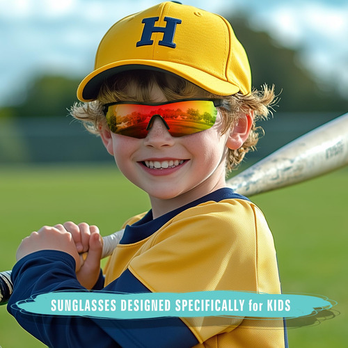 Gafas De Sol Para Niños Vcarsian Youth Baseball Polarized Uv