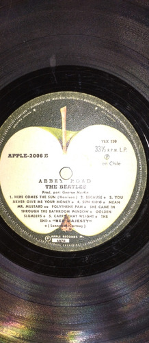 Vinilo Edición Chile 1970  The Beatles 