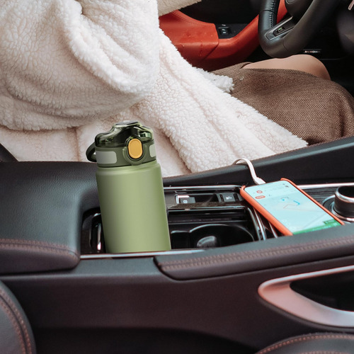 Fjbottle Botella De Agua Aislada Con Pajita ' Botella De Agu