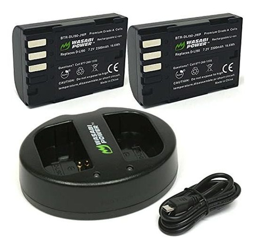 Batería De Cámara - Wasabi Power Battery (2-pack) And Dual U