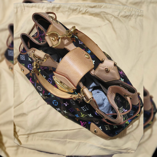 Bolso De Mano Louis Vuitton Monograma Multicolor Ursula Negro Multicolor Oro Marrón Claro (Usado)