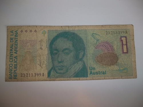 2 Billetes 1 Austral Series A, B Y C