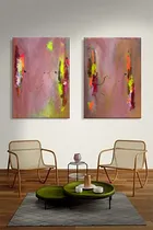 Comprar Cuadros Modernos Abstractos Pintados Oferta Bastidor Roggero