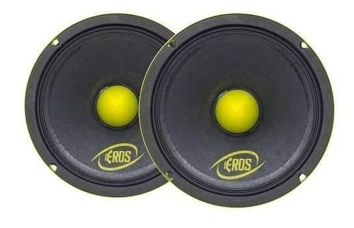 Par De Alto Falante Eros 8 Ohms 6mb 200w Rms Médio Grave