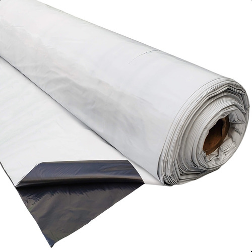 Lona Silagem 8x55m Preto E Branco Silo Grão Forragem Anti Uv