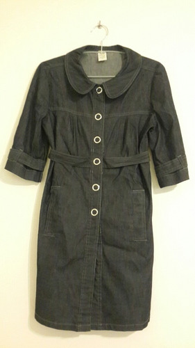 Tapado Trench Jean Cuello Bebe Y Cinto