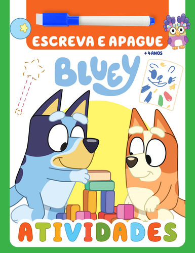 Bluey Atividades Escreva E Apague Capa Mole