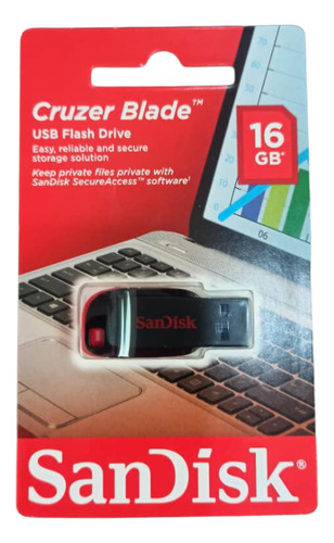 Pendrive 16gb Sandisk Cruzer Blade