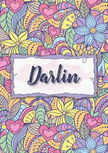 Libro: Darlin: Cuaderno A5 | Nombre Personalizado Darlin | R