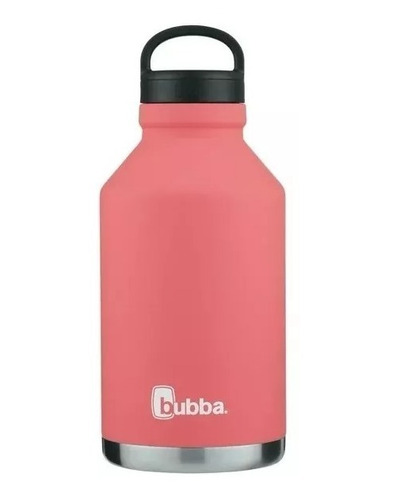 Botella De Agua Recubierta De Goma Acero Inoxidable Rosa
