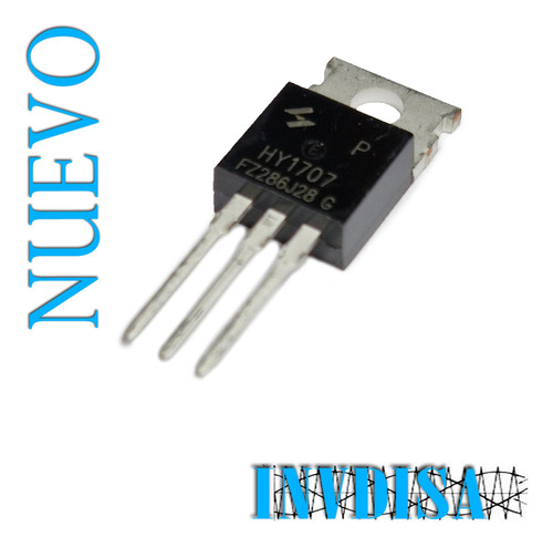 5pzas Transistor Mosfet Hy1707 70v 80a - N U E V O (Usado)