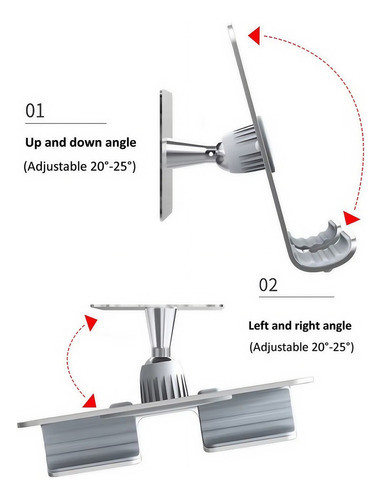 Soporte Ajustable Para Teléfono Celular De Montaje En Pared