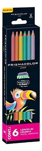Lapices De Colores Prismacolor Junior 2135892 Pastel 6piezas