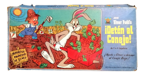 Juego De Mesa Antiguo Detén Al Conejo Bugs Bunny De 1968