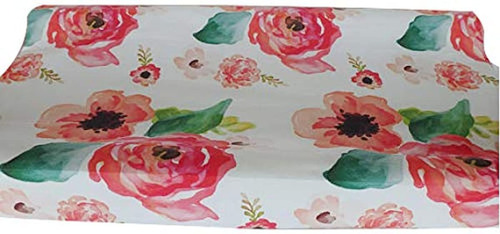 Baby Girl Crib Bedding Changing Pad Cover Agua De Coral