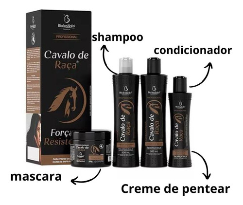 Kit Profissional Bio Instinto - Creme Capilar 4 Unidades