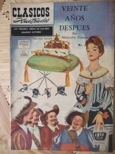 Comic Clasicos Ilustrados Veinte Años Despues No. 3 1958