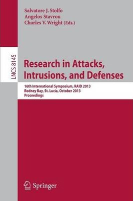 Libro Research In Attacks, Intrusions, And Defenses - Sal...