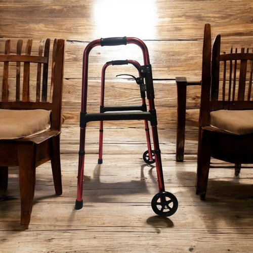 Andadera Plegable Con Llantas Ultra Compacta Viajera Adulto