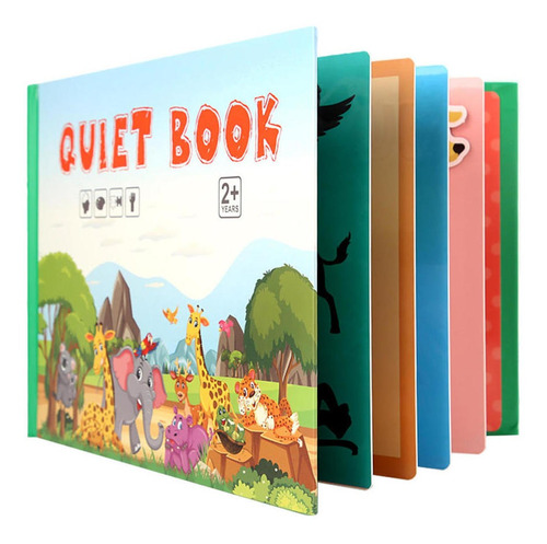Montessori Quiet Book Paste Book Juego De Rompecabezas A
