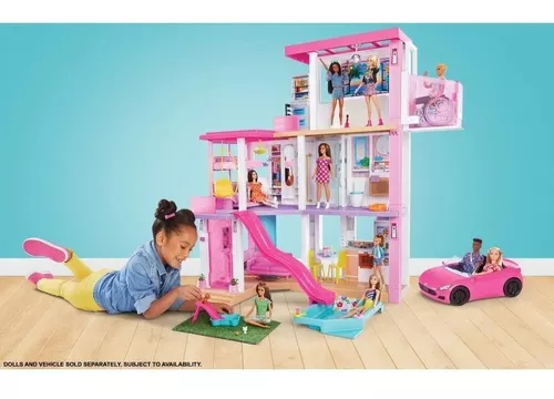 Barbie casa dos sonhos com escorregador mattel