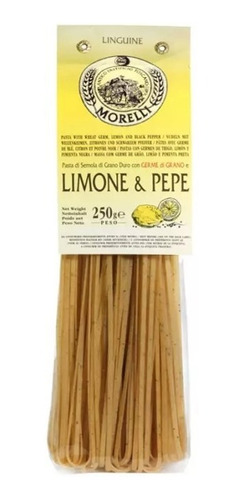 Pasta Linguine Limón Y Pimienta Morelli 250 Gr