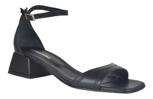 Imagen 2 de 6 de Sandalias Cómodas Taco Bajo De Mujer De Cuero Heidi- Ferraro