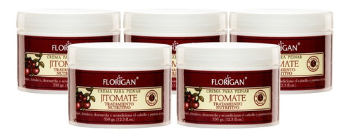 Crema Para Peinar Jitomate Florigan 350g Pack De 5