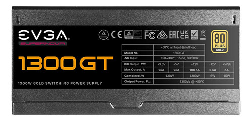 Fuente De Poder Evga Supernova 80 Plus Gold Modular 1300w