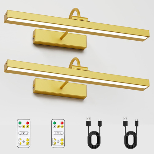 Lámparas De Pared Recargables 15.7 Temporizador Control Remo