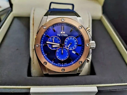 Reloj Tw Steel Ceo Acero Y Azul Edición Limitada. Azul Plateado Y Cobre Azul (Usado)