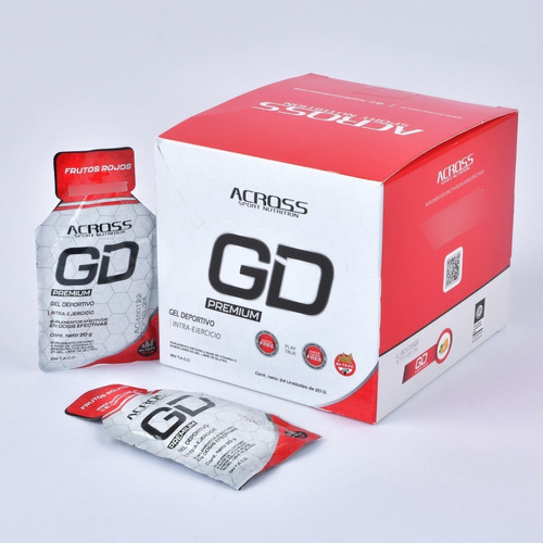 Gd - Gel Deportivo Across 24 Unidades X20gr. Sabor Frutos Rojos