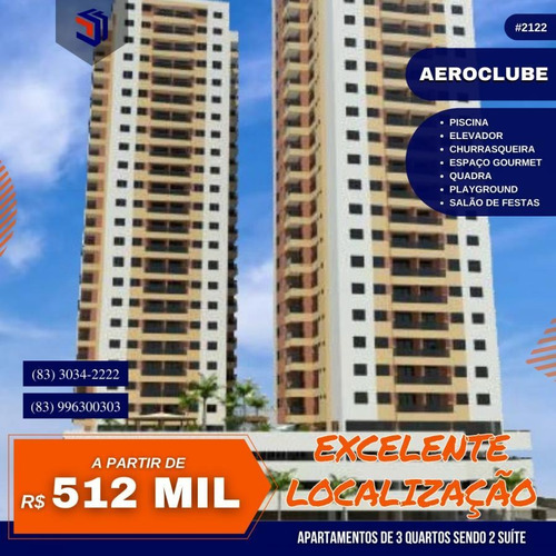 Imagem 1 de 3 de Apartamento Para Venda Em João Pessoa, Bessa, 3 Dormitórios, 1 Suíte, 2 Banheiros, 1 Vaga - 7944_1-1591100