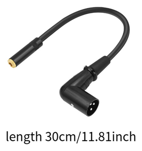 Cable De Ángulo Xlr Xlr De 90 Grados, 1 35 Trs A Xlr Macho
