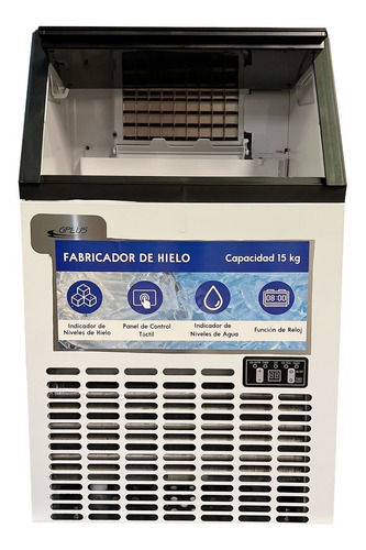 Imagen 2 de 5 de Fabricador De Hielo 50kg/día 110v Acero Inoxidable Gplus