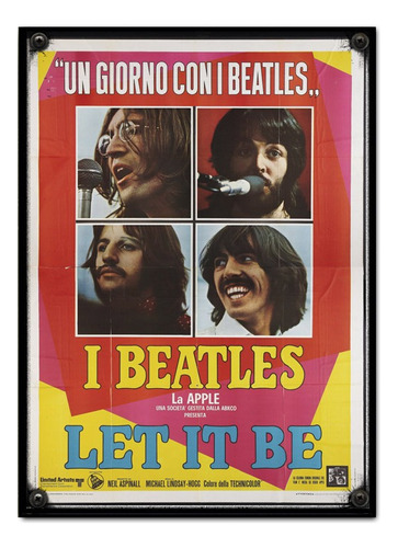 #547 - Cuadro Decorativo Vintage 30 X 40 - The Beatles Rock 