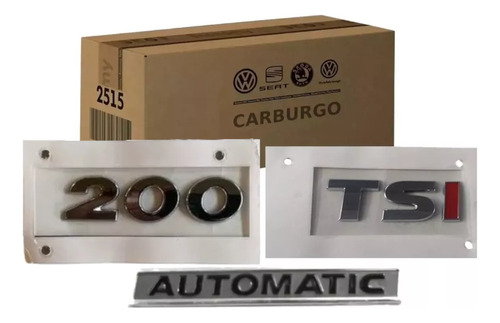 Kit Emblema Automatic + 200 +  Tsi Original Volkswagen