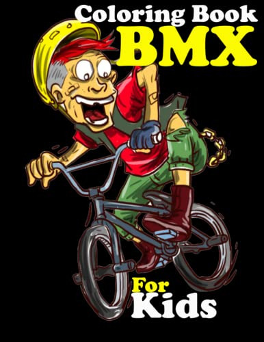 Bmx Coloring Book For Kids: [spanish Edition] For Boys And G