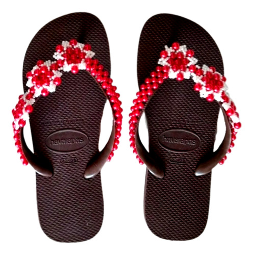 Chinelos Havaianas Personalizados Com Perolas