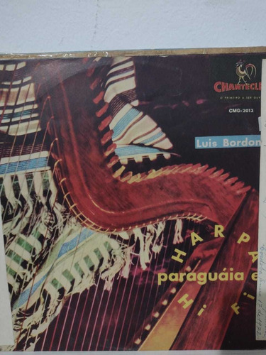 Luis Bordon Harpa Paraguaia Disco De Vinilo Lp Brasil Vg