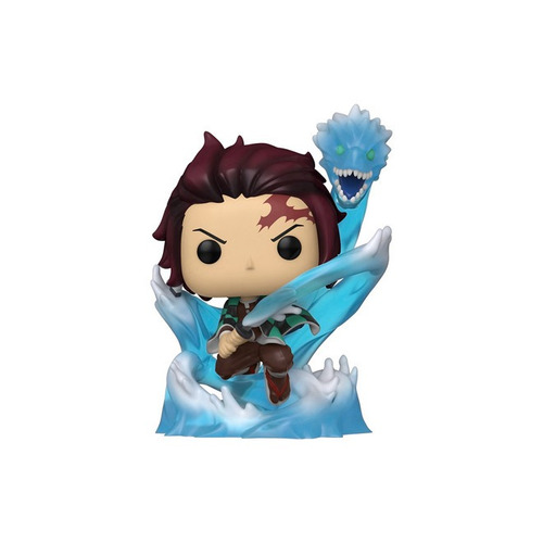 Figura de acción Tanjiro Kamado con dragón Brilla en la oscuridad 49680 de Funko Pop! Animation