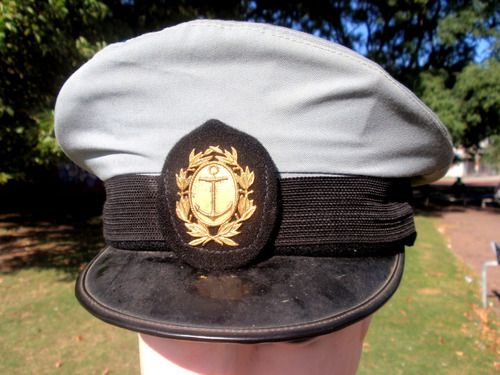 Gorra Sub Oficial Uniforme Gris Prefectura Nacional Maritima