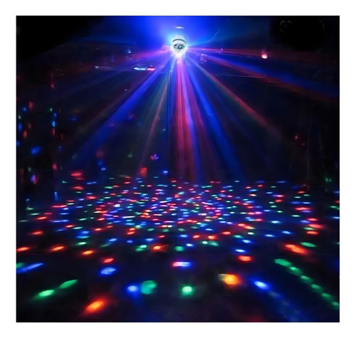 Lâmpada De Led Giratória Colorida 3w Rgb Balada Dj